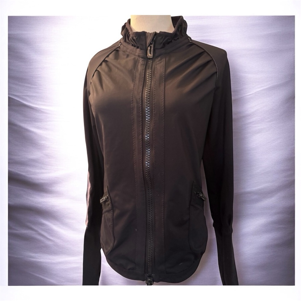 [adidas X Stella McCartney] Authentic Black Long Sleeve Track Jacket Sz: M